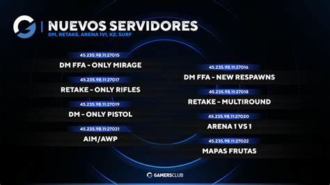 gamers club servidores